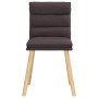 Sillas de comedor 6 unidades tela marrón oscuro de , Sillas de comedor - Ref: Foro24-3315667, Precio: 317,95 €, Descuento: %