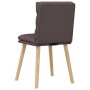 Sillas de comedor 6 unidades tela marrón oscuro de , Sillas de comedor - Ref: Foro24-3315667, Precio: 317,95 €, Descuento: %