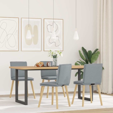 Sillas de comedor 4 unidades tela gris claro de , Sillas de comedor - Ref: Foro24-3315355, Precio: 211,56 €, Descuento: %