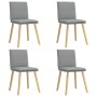 Sillas de comedor 4 unidades tela gris claro de , Sillas de comedor - Ref: Foro24-3315355, Precio: 211,56 €, Descuento: %