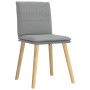 Sillas de comedor 4 unidades tela gris claro de , Sillas de comedor - Ref: Foro24-3315355, Precio: 211,56 €, Descuento: %