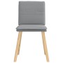 Sillas de comedor 4 unidades tela gris claro de , Sillas de comedor - Ref: Foro24-3315355, Precio: 211,56 €, Descuento: %