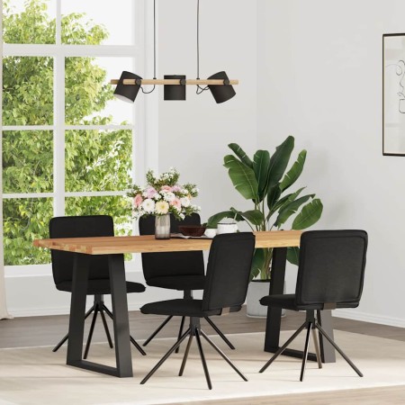Sillas de comedor 4 unidades tela negras de , Sillas de comedor - Ref: Foro24-3315334, Precio: 205,66 €, Descuento: %