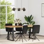 Sillas de comedor 4 unidades tela negras de , Sillas de comedor - Ref: Foro24-3315334, Precio: 205,66 €, Descuento: %