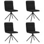 Sillas de comedor 4 unidades tela negras de , Sillas de comedor - Ref: Foro24-3315334, Precio: 205,66 €, Descuento: %
