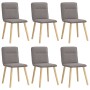Sillas de comedor 6 unidades de tela gris taupe de , Sillas de comedor - Ref: Foro24-3315596, Precio: 299,31 €, Descuento: %