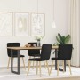 Sillas de comedor 4 unidades tela negras de , Sillas de comedor - Ref: Foro24-3315322, Precio: 200,59 €, Descuento: %