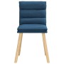 Sillas de comedor 6 unidades tela azul de , Sillas de comedor - Ref: Foro24-3315671, Precio: 325,97 €, Descuento: %