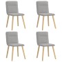 Sillas de comedor 4 uds tela gris nube de , Sillas de comedor - Ref: Foro24-3315329, Precio: 200,59 €, Descuento: %