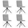 Sillas de comedor 4 uds tela gris nube de , Sillas de comedor - Ref: Foro24-3315341, Precio: 204,64 €, Descuento: %