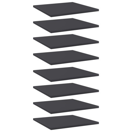 Estante estantería 8 uds madera contrachapada gris 40x40x1,5 cm de vidaXL, Estanterías - Ref: Foro24-805175, Precio: 40,09 €,...