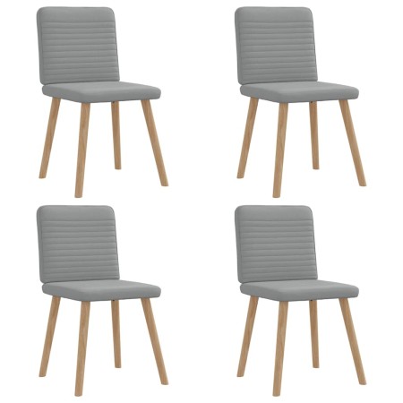 Sillas de comedor 4 unidades tela gris claro de , Sillas de comedor - Ref: Foro24-3315244, Precio: 198,44 €, Descuento: %