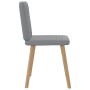 Sillas de comedor 4 unidades tela gris claro de , Sillas de comedor - Ref: Foro24-3315244, Precio: 198,44 €, Descuento: %