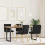 Sillas de comedor 4 unidades tela negras de , Sillas de comedor - Ref: Foro24-3315395, Precio: 212,77 €, Descuento: %