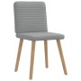 Sillas de comedor 6 unidades de tela gris claro de , Sillas de comedor - Ref: Foro24-3315514, Precio: 296,49 €, Descuento: %