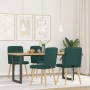 Sillas de comedor 4 unidades tela verde oscuro de , Sillas de comedor - Ref: Foro24-3315196, Precio: 204,16 €, Descuento: %