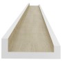 Estantes de pared 4 unidades blanco y roble Sonoma 115x9x3 cm en Estanterías | Comprar online en Foru.es