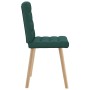 Sillas de comedor 4 unidades tela verde oscuro de , Sillas de comedor - Ref: Foro24-3315196, Precio: 204,16 €, Descuento: %
