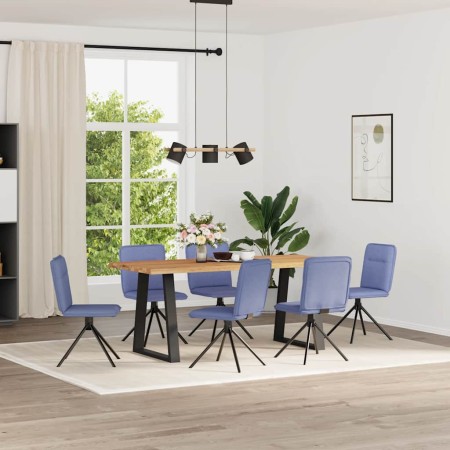 Sillas de comedor 6 uds tela azul jeans de , Sillas de comedor - Ref: Foro24-3315612, Precio: 300,94 €, Descuento: %
