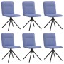Sillas de comedor 6 uds tela azul jeans de , Sillas de comedor - Ref: Foro24-3315612, Precio: 300,94 €, Descuento: %