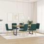 Sillas de comedor 6 unidades tela verde oscuro de , Sillas de comedor - Ref: Foro24-3315466, Precio: 304,85 €, Descuento: %