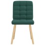 Sillas de comedor 6 unidades tela verde oscuro de , Sillas de comedor - Ref: Foro24-3315466, Precio: 304,85 €, Descuento: %