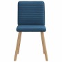 Sillas de comedor 4 unidades tela azul de , Sillas de comedor - Ref: Foro24-3315252, Precio: 198,44 €, Descuento: %