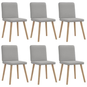 Sillas de comedor 6 uds tela gris nube de , Sillas de comedor - Ref: Foro24-3315523, Precio: 300,10 €, Descuento: %