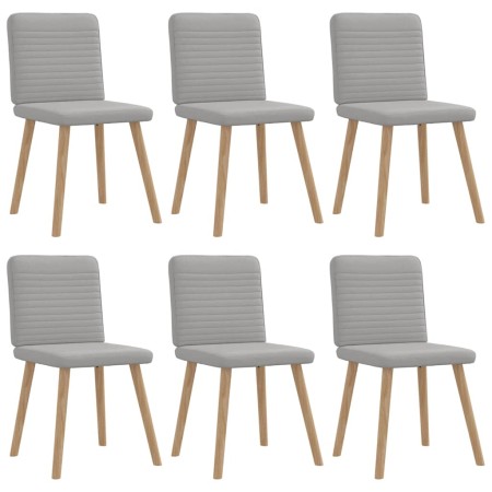 Sillas de comedor 6 uds tela gris nube de , Sillas de comedor - Ref: Foro24-3315523, Precio: 300,10 €, Descuento: %