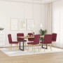 Sillas de comedor 6 unidades tela rojo tinto de , Sillas de comedor - Ref: Foro24-3315464, Precio: 302,21 €, Descuento: %