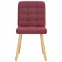 Sillas de comedor 6 unidades tela rojo tinto de , Sillas de comedor - Ref: Foro24-3315464, Precio: 302,21 €, Descuento: %