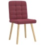 Sillas de comedor 6 unidades tela rojo tinto de , Sillas de comedor - Ref: Foro24-3315464, Precio: 302,21 €, Descuento: %