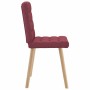 Sillas de comedor 6 unidades tela rojo tinto de , Sillas de comedor - Ref: Foro24-3315464, Precio: 302,21 €, Descuento: %