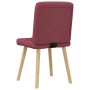 Sillas de comedor 6 unidades tela rojo tinto de , Sillas de comedor - Ref: Foro24-3315464, Precio: 302,21 €, Descuento: %