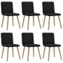 Sillas de comedor giratorias 6 unidades tela negras de , Sillas de comedor - Ref: Foro24-3315516, Precio: 296,49 €, Descuento: %