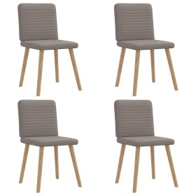 Sillas de comedor 4 unidades tela taupe de , Sillas de comedor - Ref: Foro24-3315250, Precio: 198,44 €, Descuento: %