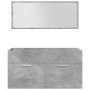 Set muebles de baño 5 piezas madera ingeniería gris hormigón de , Muebles de baño - Ref: Foro24-3324906, Precio: 428,30 €, De...