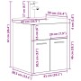 Mueble de baño con lavabo incorporado y grifo roble Sonoma de , Muebles de baño - Ref: Foro24-3325013, Precio: 164,28 €, Desc...
