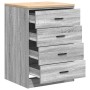 Armario de garaje de madera maciza pino gris Sonoma 60x51x85 cm de , Armarios industriales - Ref: Foro24-860603, Precio: 100,...