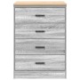 Armario de garaje de madera maciza pino gris Sonoma 60x51x85 cm de , Armarios industriales - Ref: Foro24-860603, Precio: 100,...