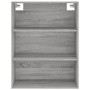 Aparador alto madera contrachapada gris sonoma 69,5x34x180 cm de , Aparadores - Ref: Foro24-3189459, Precio: 163,64 €, Descue...