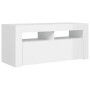 Mueble de TV con luces LED blanco brillante 90x35x40 cm de vidaXL, Muebles TV - Ref: Foro24-804325, Precio: 62,81 €, Descuent...