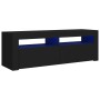 Mueble de TV con luces LED negro 120x35x40 cm de vidaXL, Muebles TV - Ref: Foro24-804311, Precio: 78,55 €, Descuento: %