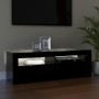 Mueble de TV con luces LED negro 120x35x40 cm de vidaXL, Muebles TV - Ref: Foro24-804311, Precio: 78,55 €, Descuento: %