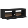 Mueble de TV con luces LED negro 120x35x40 cm de vidaXL, Muebles TV - Ref: Foro24-804311, Precio: 78,55 €, Descuento: %