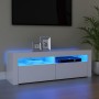 Mueble para TV con luces LED blanco 120x35x40 cm de vidaXL, Muebles TV - Ref: Foro24-804310, Precio: 88,37 €, Descuento: %
