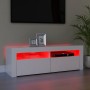 Mueble para TV con luces LED blanco 120x35x40 cm de vidaXL, Muebles TV - Ref: Foro24-804310, Precio: 88,37 €, Descuento: %