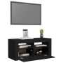 Mueble de TV con luces LED negro 90x35x40 cm de vidaXL, Muebles TV - Ref: Foro24-804320, Precio: 58,82 €, Descuento: %