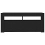 Mueble de TV con luces LED negro 90x35x40 cm de vidaXL, Muebles TV - Ref: Foro24-804320, Precio: 58,82 €, Descuento: %