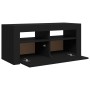 Mueble de TV con luces LED negro 90x35x40 cm de vidaXL, Muebles TV - Ref: Foro24-804320, Precio: 58,82 €, Descuento: %